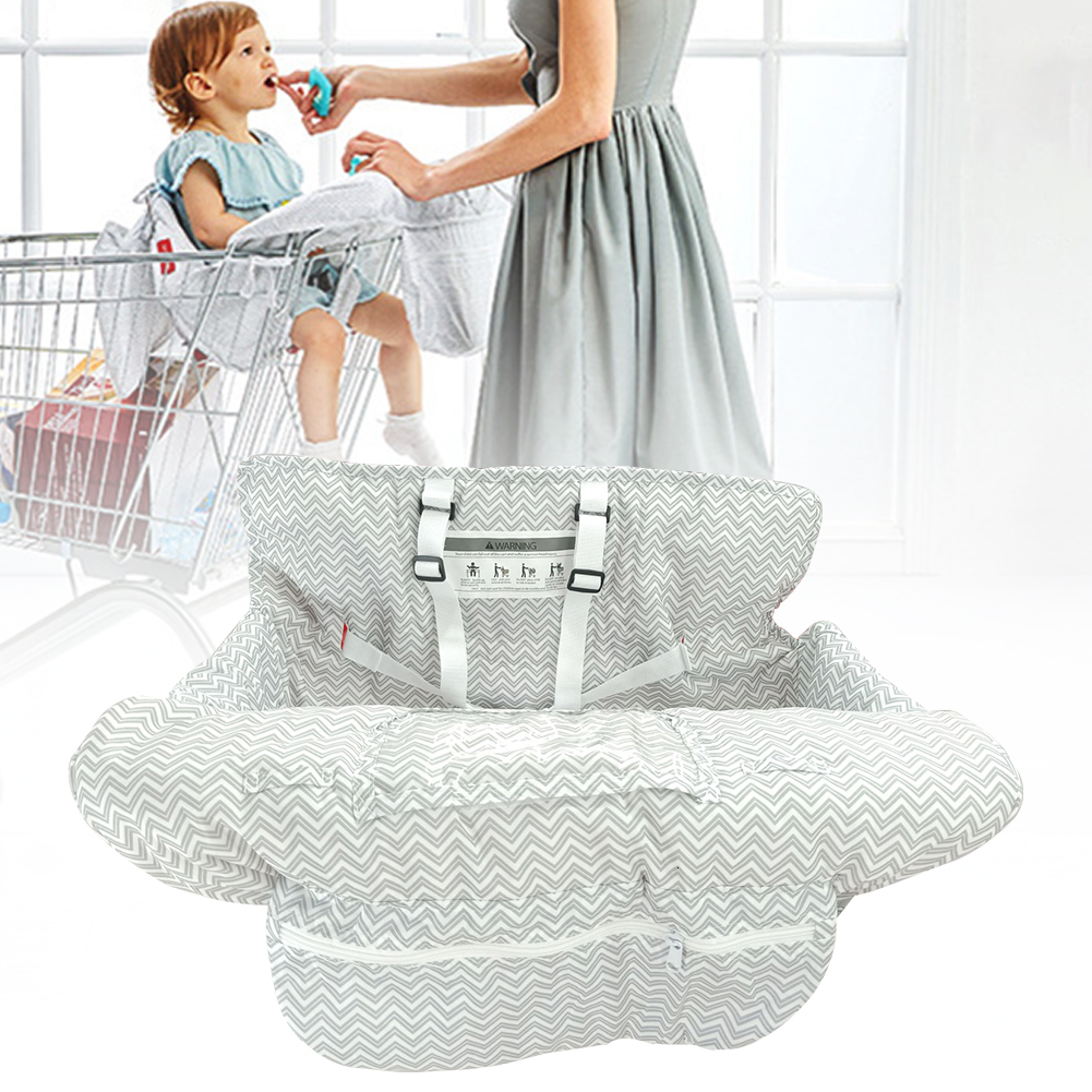 Stroller Parts Accessories Accessories 2 In 1 Washable Trolley Protection Comfortable Safety Shopping Cart Cover Phone Foldable For Baby High Chair 23