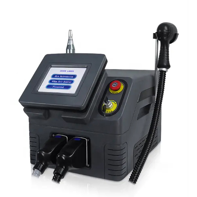 Advanced 808nm Diode Laser Hair Removal Picosecond Tattoo Remove Eyebrow Washing 2 in 1 Skin Care Rejuvenation Mole Freckle Elimination Equipment