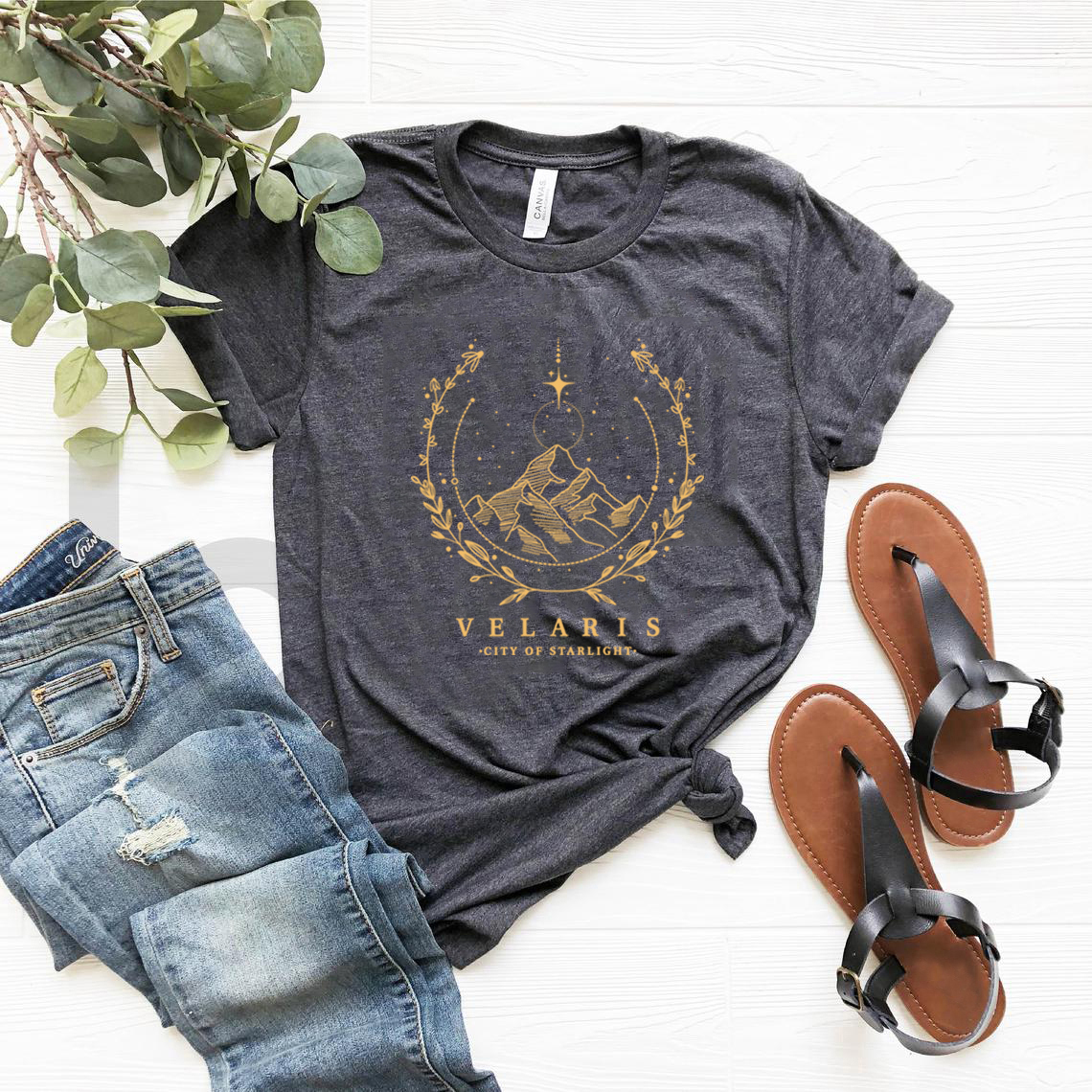 Women's T Shirt Kaus Velaris Acotar The Night Court Wanita Vintage Lengan Pendek Atasan Kota Starlight SJM 230427