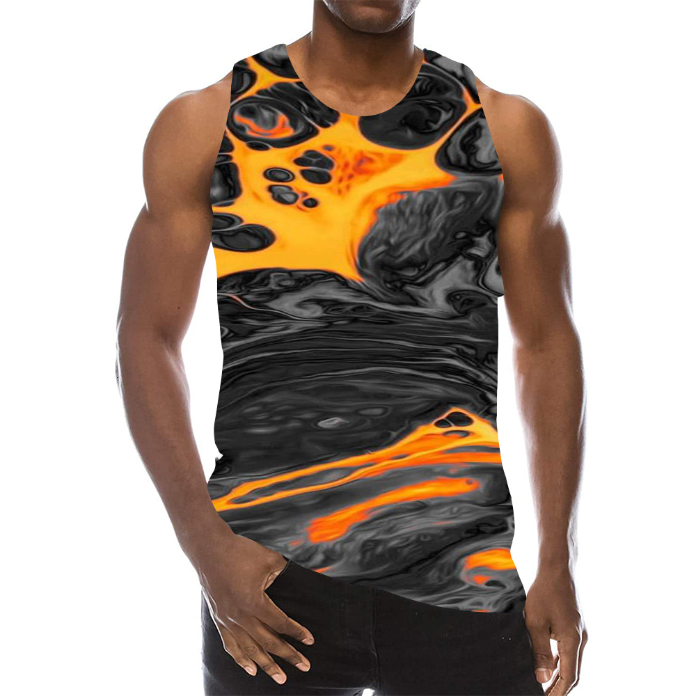 Men's Tank Tops Galaxy For Men 3D Print Gym Sleeveless Space Pattern Graphic Tees Boys Beach Vest 230426