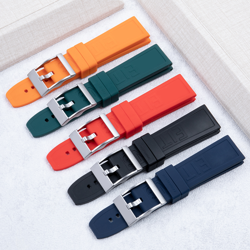 Watch Bands Soft Nature Rubber silICONe band 20mm 22mm 24mm Colorful band For Superocean 230426