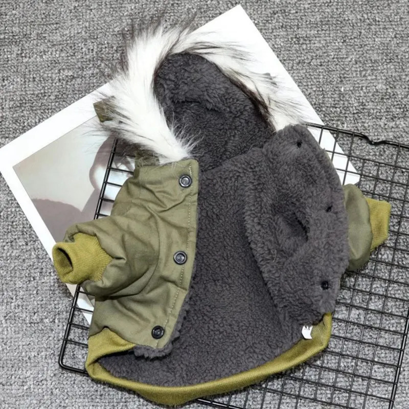 Dog Apparel Clothes Winter Puppy Pet Coat Jacket For Small Medium Dogs Thicken Warm Hoodie Chihuahua Yorkies Pets Clothing 231127