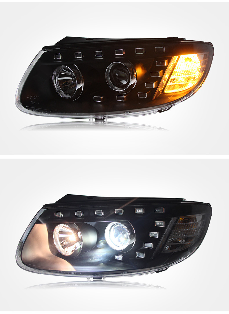 Car Styling Headlight For Hyundai Santafe 2006-2012 Headlights DRL Hid Head Lamp Dynamic Signal Bi Xenon Accessories