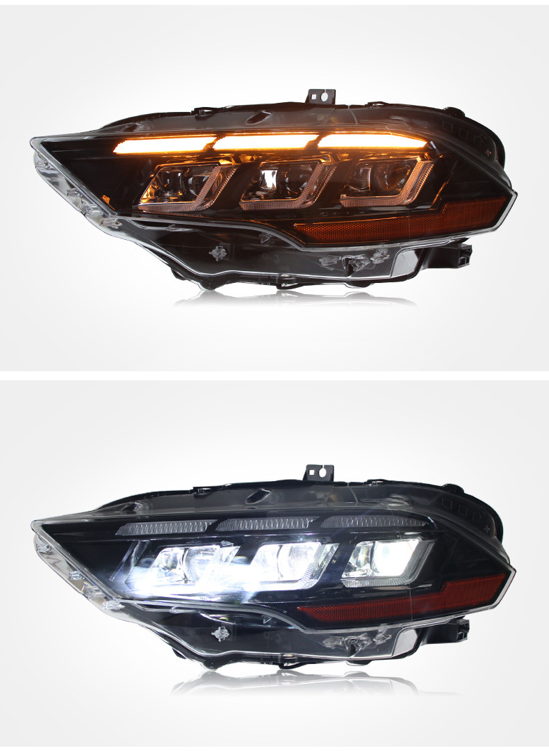 LED Headlights For Ford Mustang Headlight 20 15-20 22 LED Daytime Light Dynamic Animation Dew Turn Signal Light