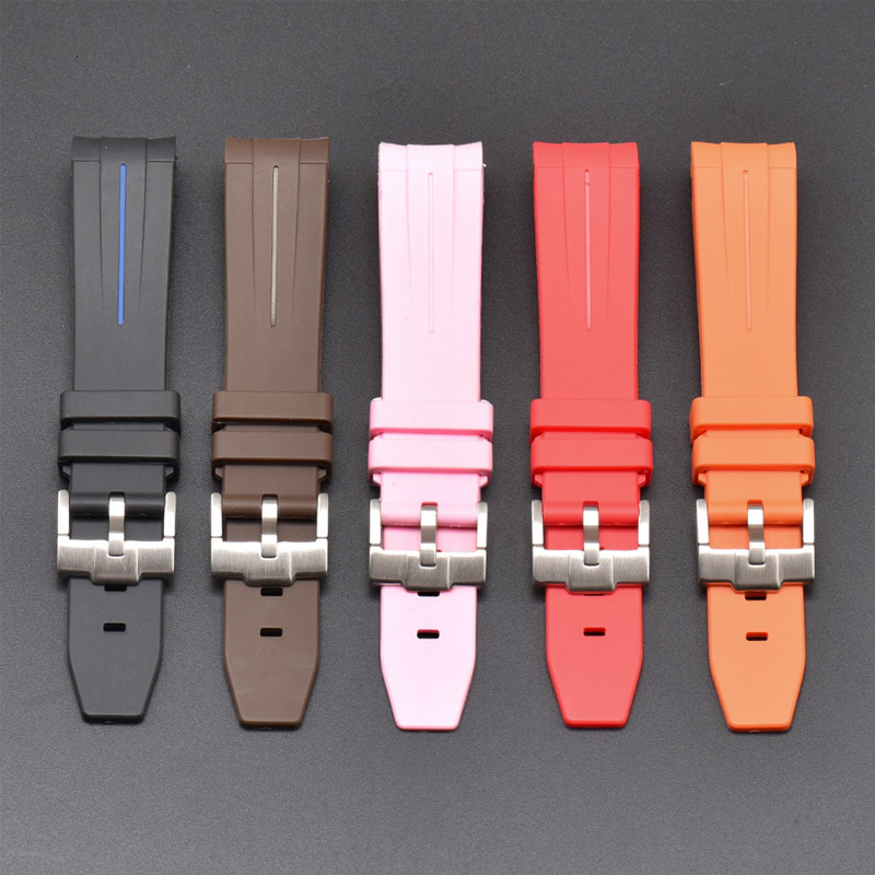 Watch Bands 20mm Curved End Rubber band For Joint MoonSwatch Men Women Waterproof Sports Strap Band 230426