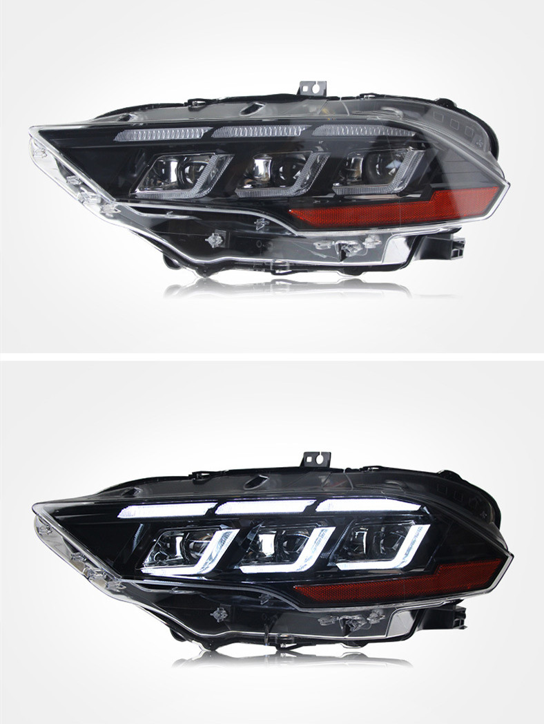 LED Headlights For Ford Mustang Headlight 20 15-20 22 LED Daytime Light Dynamic Animation Dew Turn Signal Light