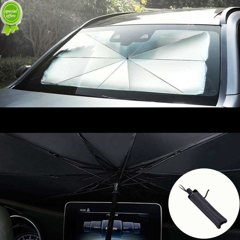 New Car Sunshade Interior Front Window Sun Shade Cover UV Protector Sun Blind Umbrella SUV Sedan Windshield Protection Accessories
New Car Sunshade Interior Front Window Sun Shade Cover UV Protector Sun Blind Umbrella SUV Sedan Windshield Protection Accessories