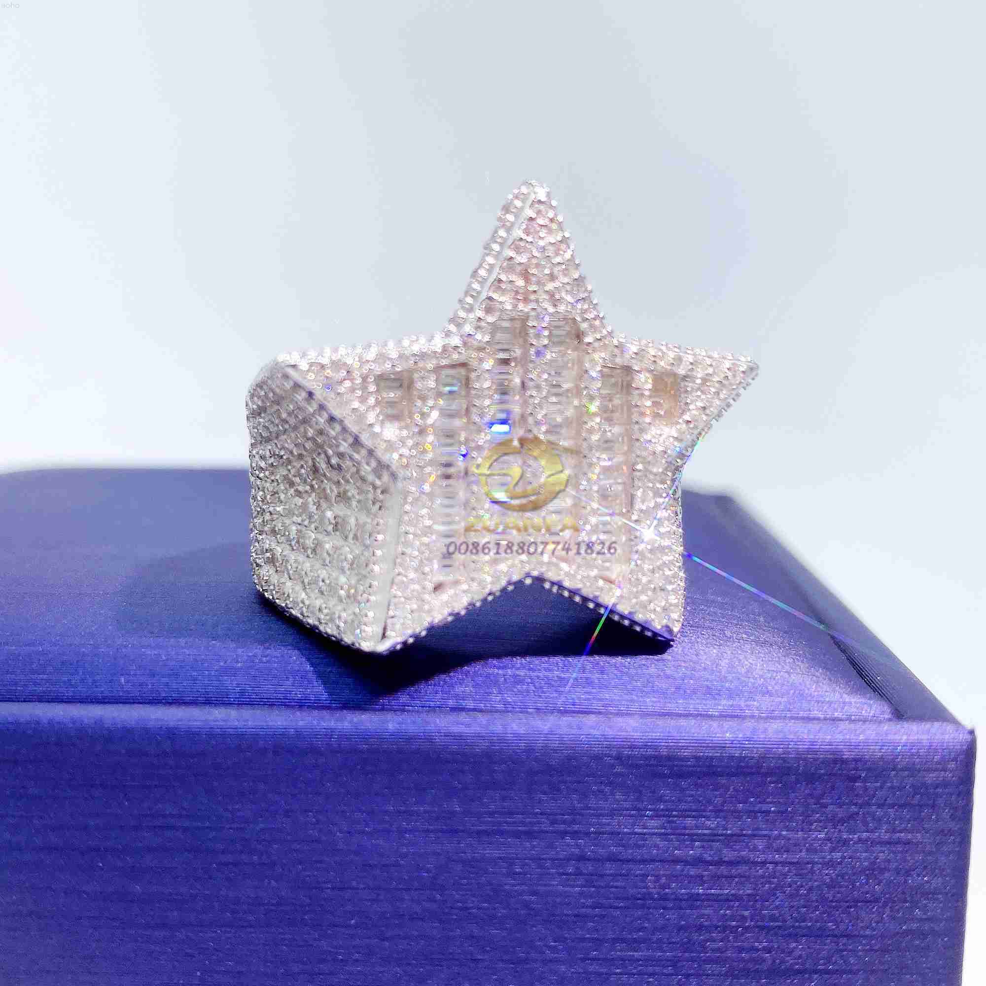 Gra Certificated Designer Jewelry Custom Made Vvs Moissanite Diamond Hip Hop David Star Ring
Gra Certificated Designer Jewelry Custom Made Vvs Moissanite Diamond Hip Hop David Star Ring