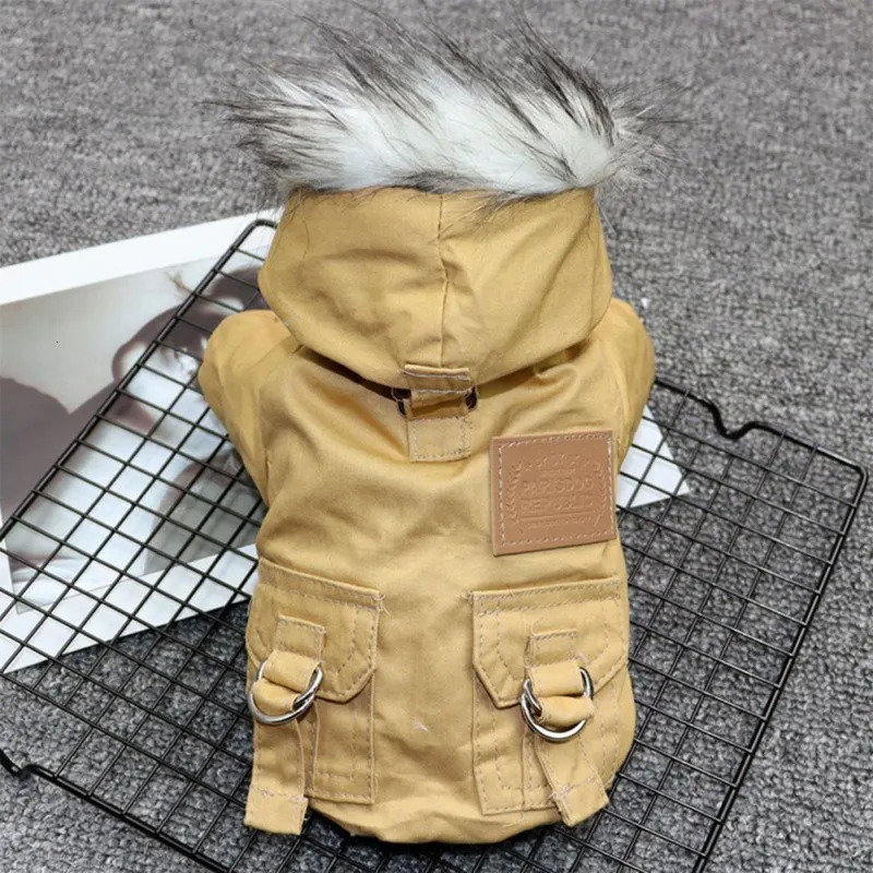 Dog Apparel Clothes Winter Puppy Pet Coat Jacket For Small Medium Dogs Thicken Warm Hoodie Chihuahua Yorkies Pets Clothing 231127