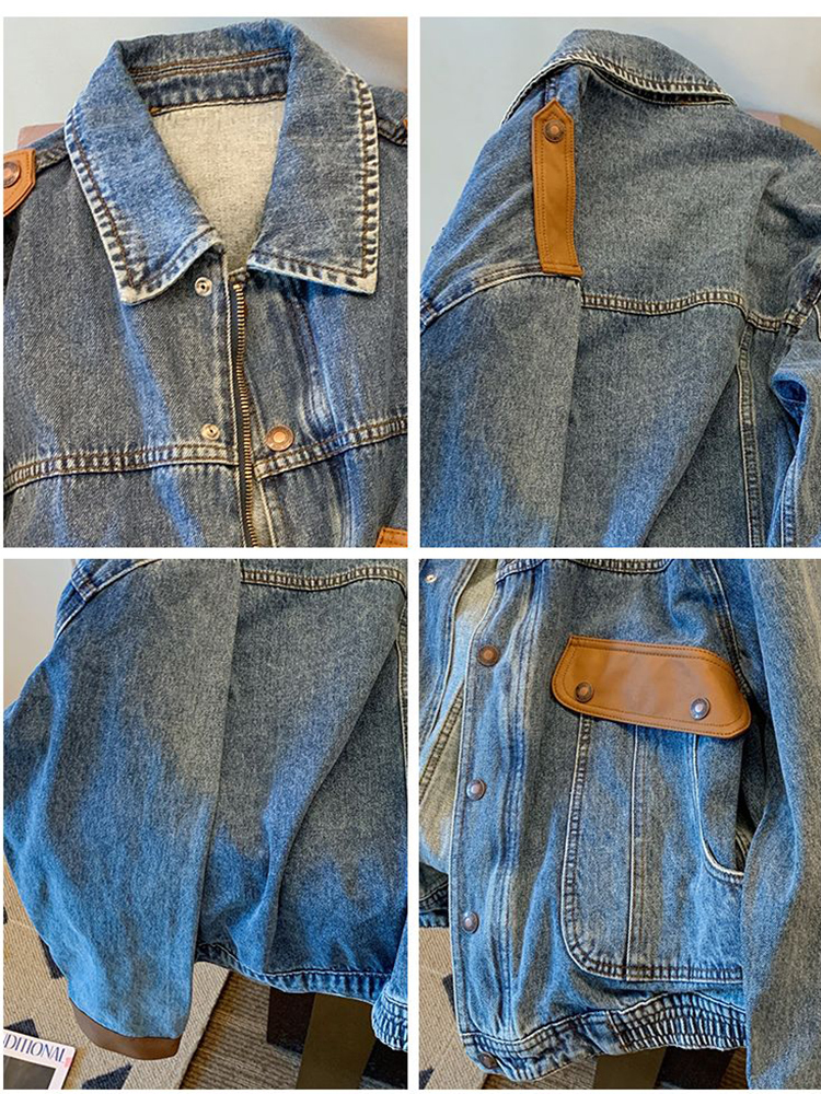 Women's Jackets Spring Vintage Denim Jacket Women Fashion Autumn Loose Harajuku BF Casual Streetwear Jeans Coat 230428