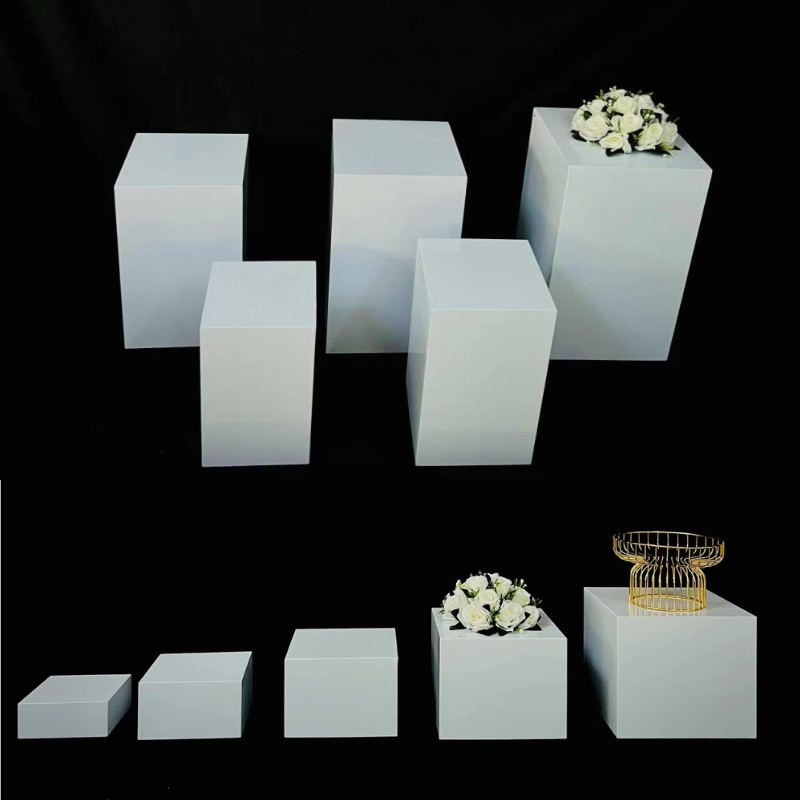 10pcs Wedding Decoration White Column Dessert Table Banquet Mall Store Display Window Centerpiece Aisle Backdrops Flower Vase Feast Cake Fruits Holder
