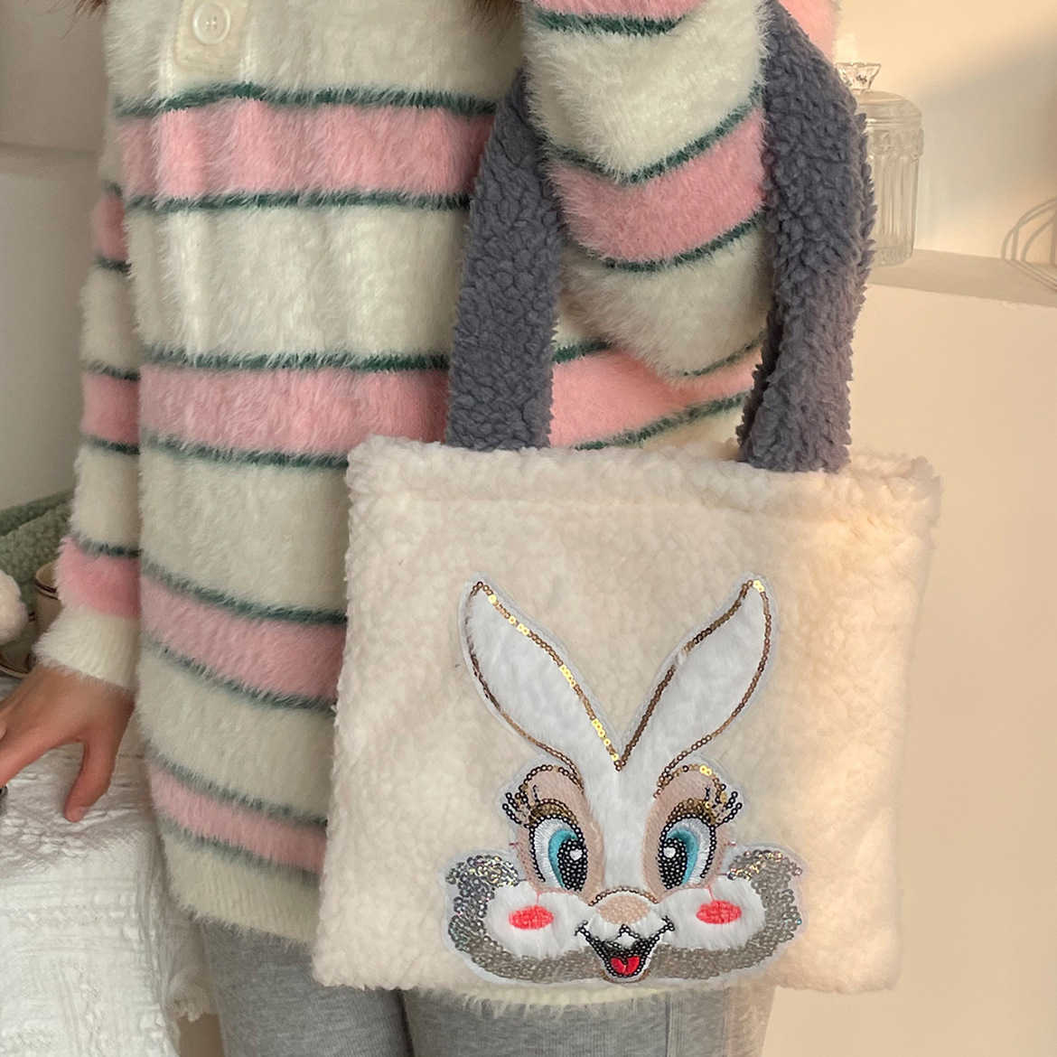 Women laies designer composite bags lady clutch shoulder tote female purse wallet handbag LD19W, Shiny rabbit handbag - grey
Women laies designer composite bags lady clutch shoulder tote female purse wallet handbag LD19W, Shiny rabbit handbag - grey