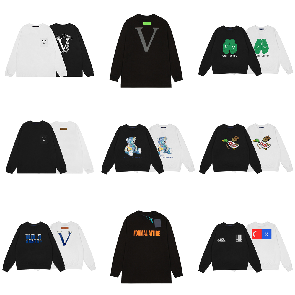15Styles Mens Designer Sweatshirts Cotton Hoodies Casual Loose Round Neck Long Sleeved T-shirt Couple Sweater Spring and Autumn Pullover Tops, Black l1036
15Styles Mens Designer Sweatshirts Cotton Hoodies Casual Loose Round Neck Long Sleeved T-shirt Couple Sweater Spring and Autumn Pullover Tops, Black l1036