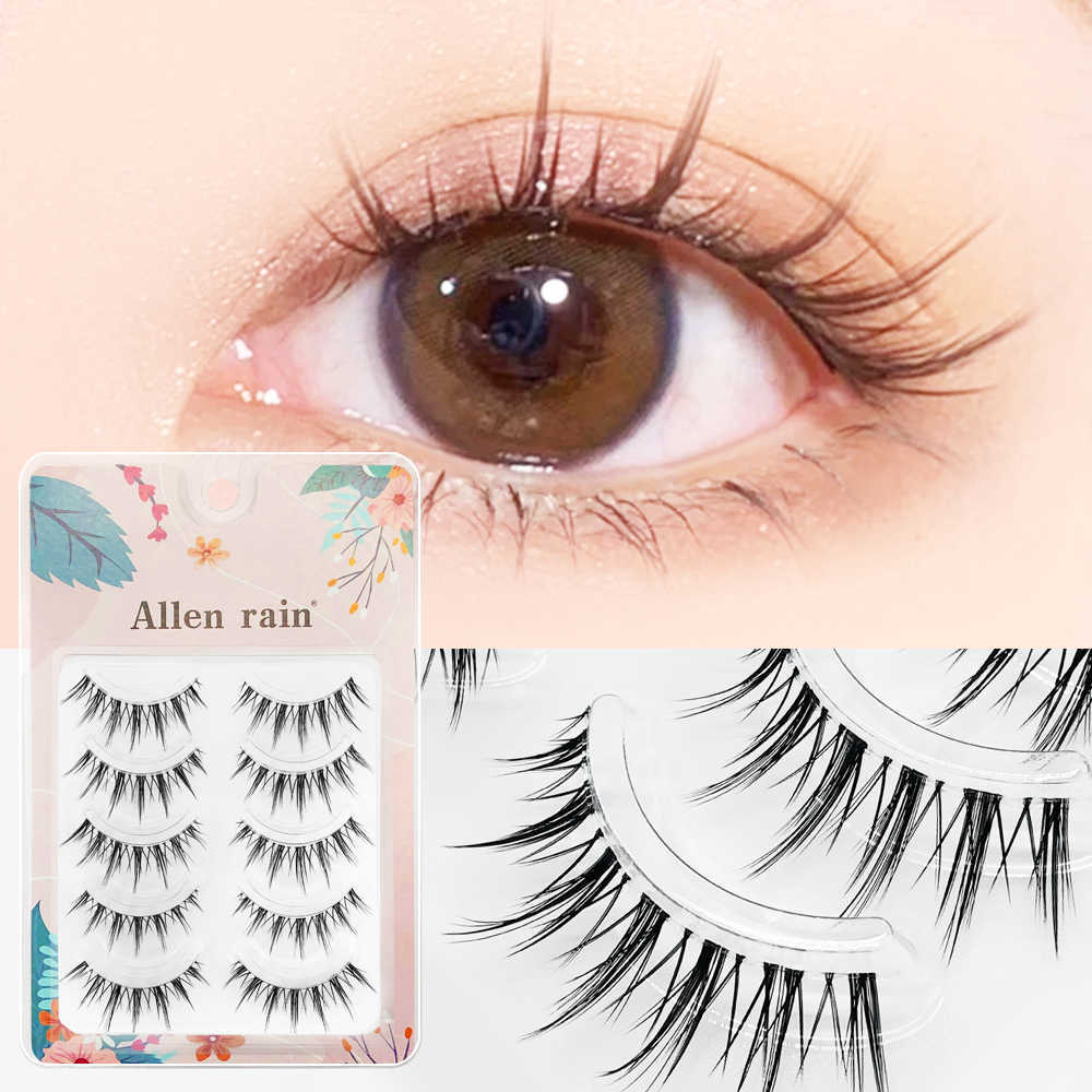 3 PCFalse Eyelashes 3D Lashes Premade Fan A/M Shape Spikes Cluster Eyelash Mix Extension Individual Makeup Super Natural Wispy DIY Premade Peduncle Z0