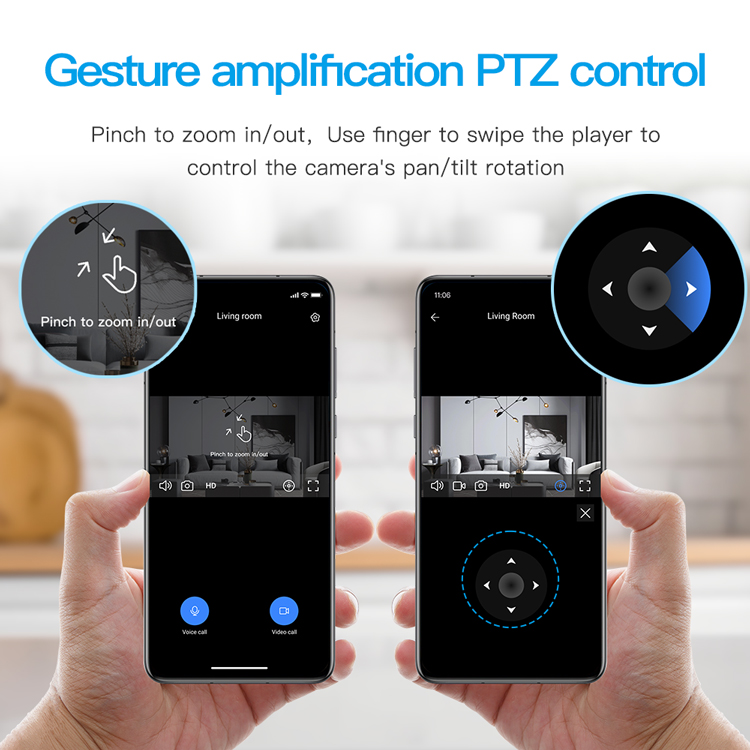 Baby Monitors C31 Baby Monitor Wifi Surveillance Cameras Security Protection Bidirectional Video Reception Supports TF Card and Cloud Storage