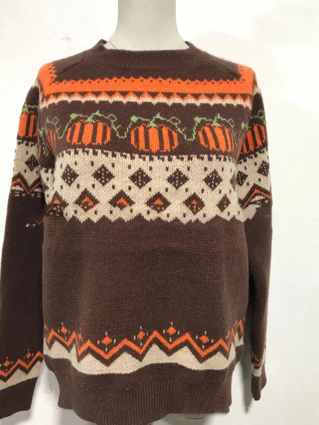 Women's Sweaters Pumpkin Knitted Pullovers Women Christmas Jumper Halloween Soft Warm Sweater Loose Knitwear Autumn Winter Top 231127