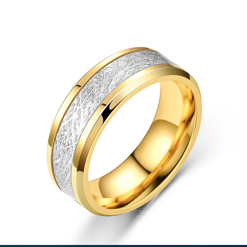 Men'S Fashion Rime Titanium Steel Ring Rime Grain Hot Style Personality Trend Ring Female Senior Design Feeling Man Ring Rings Unique 3pcs/Lot