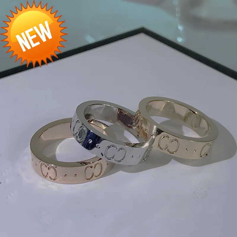 Luxurys Designers Band Rings Fashion Men Women Titanium Steel Engraved Letter Pattern Lovers Jewelry Narrow Ring Size 5-11
Luxurys Designers Band Rings Fashion Men Women Titanium Steel Engraved Letter Pattern Lovers Jewelry Narrow Ring Size 5-11