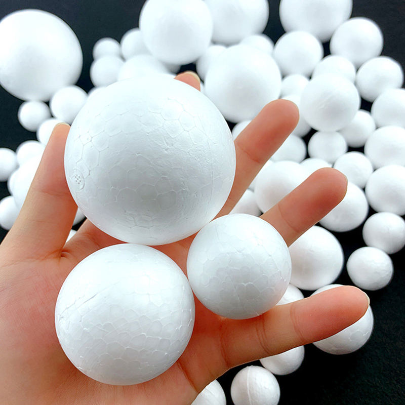 2.54CM 3CM 4CM White Modelling Polystyrene Styrofoam Foam Ball Decoration Supplies Decorative balls Filler Mini Beads