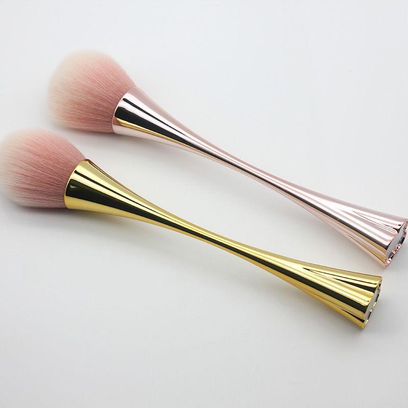 wholesale Gold Pink Power Brush Makeup Single Travel Disposible Blusher Make Up Brush Professional Beauty Cosmetics Tool Atcigzxx240709