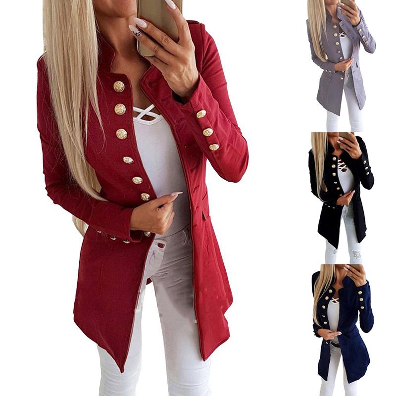 Women' Jackets 2023 Women Long Sleeve Stand Collar Single Breasted Buttons Slim Small Suit Coat Female Fall Jacket Fashion, Black
Women' Jackets 2023 Women Long Sleeve Stand Collar Single Breasted Buttons Slim Small Suit Coat Female Fall Jacket Fashion, Black