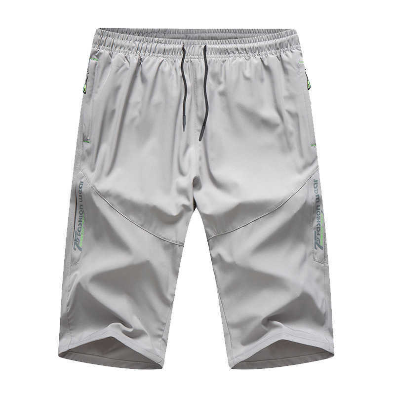 Men's Pants Capris Men's Summer Shorts Loose Fashion Brand Big Shorts Straight Leg Sports Outwear Ice Silk Thin Casual Pantsup