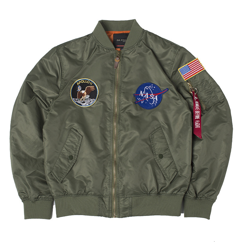 Mens Jackets Apollo Winter Thick US air force pilot flight bomber jacket ma1 reversible padding custom available oem factory puffer for me 221006