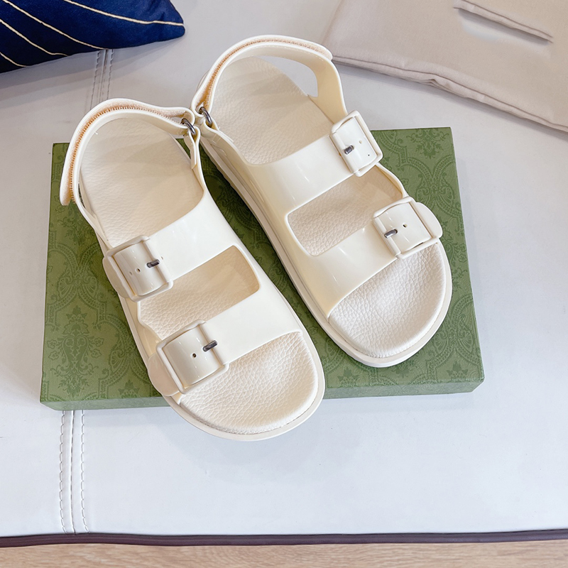 Summer Womens Sandals Famous Designer Women Vintage Jelly Platform Sandal Double Buckle Solid Soft Leather Beach Sandale, 1#
Summer Womens Sandals Famous Designer Women Vintage Jelly Platform Sandal Double Buckle Solid Soft Leather Beach Sandale, 1#