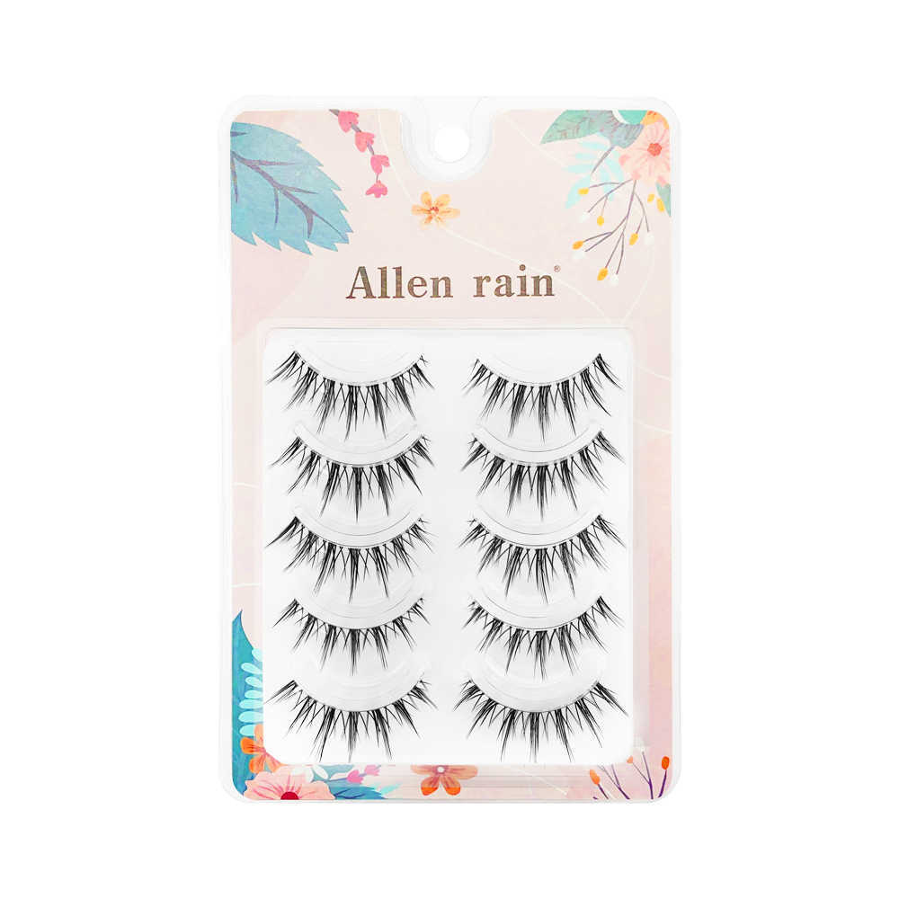 3 PCFalse Eyelashes 3D Lashes Premade Fan A/M Shape Spikes Cluster Eyelash Mix Extension Individual Makeup Super Natural Wispy DIY Premade Peduncle Z0