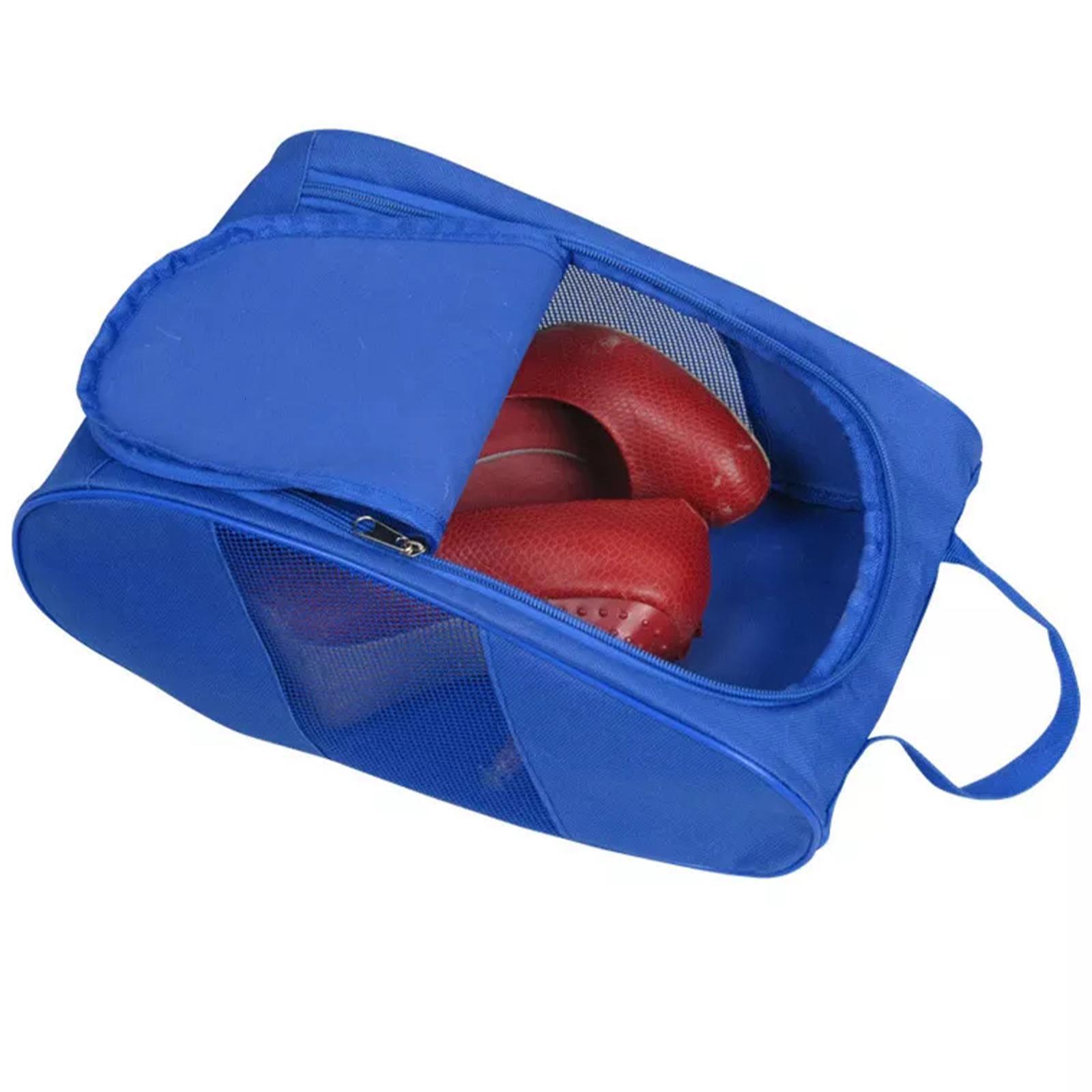 Outdoor Bags Portable Golf Shoe Bag Oxford Cloth Lightweight Golf Outdoor Color Organization Pouch Shoe Accessories Sport 230428