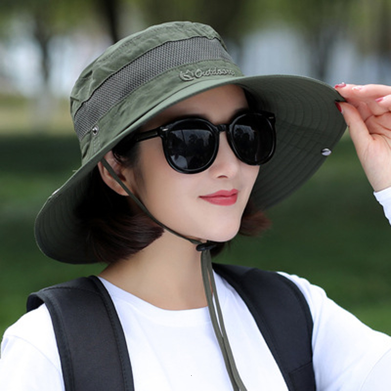 Stingy Brim Hats Summer UV Protection Sun Hat Unisex Breathable Mesh Fisherman Travel Multifunction Portable and Foldable Cap 230427