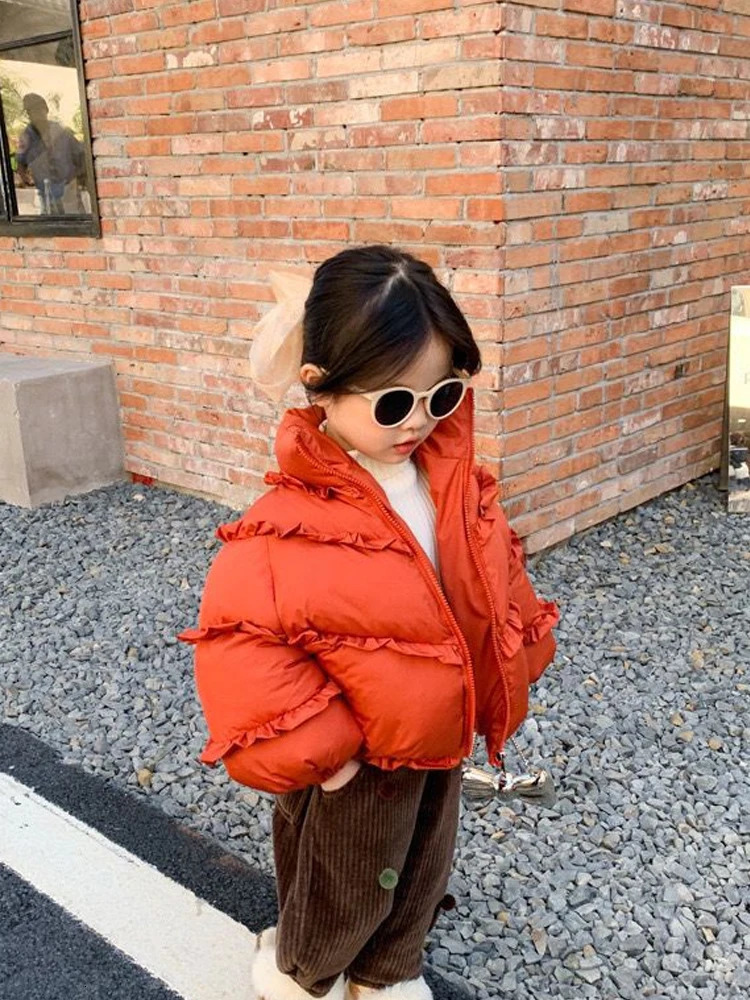 Clothing Sets Girls Thickened Cotton Jacket Winter Bread Clothes For Children From 1 To 12 Years Children s Coat Coats Down 231128