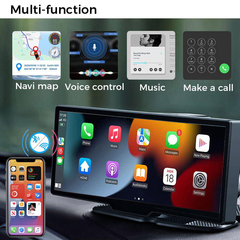 Car DVR 4K WiFi GPS 10.26 Inch Video Recorder Car Mirror Rearview Camera Carplay&Android Auto Wireless AUX Wired Navi Bluetooth DVRs
Car DVR 4K WiFi GPS 10.26 Inch Video Recorder Car Mirror Rearview Camera Carplay&Android Auto Wireless AUX Wired Navi Bluetooth DVRs