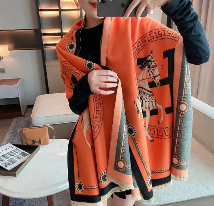 Fashion Designer Scarves New H cashmere scarf women's winter warm long thickened carriage Scarf Shawl
Fashion Designer Scarves New H cashmere scarf women's winter warm long thickened carriage Scarf Shawl