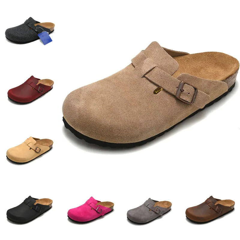 Boston Sandals Oiled Leather Bag Head Pull Cork Suede Designer Slides Autumn Winter Loafers Shoes Classic Brown Fashion Luxurys Mens birkenstocks Womens Slippers
Boston Sandals Oiled Leather Bag Head Pull Cork Suede Designer Slides Autumn Winter Loafers Shoes Classic Brown Fashion Luxurys Mens birkenstocks Womens Slippers
