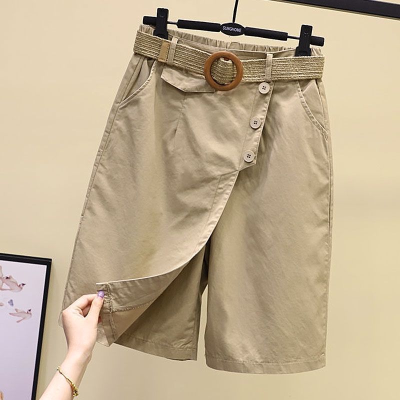 Women's Shorts Shorts Women Summer Elastic Waist Wide Leg Loose Y2K Youth Fashion Casual Empire 4 Colors Harajuku Simple Solid Jupe Femme Retro 2
