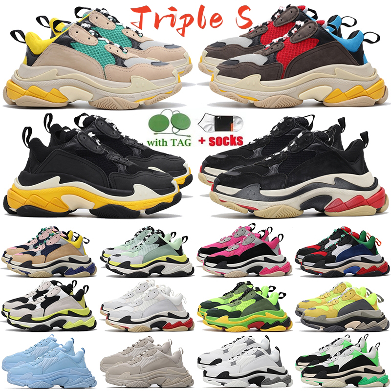 designer triple s men for women casual shoes 17fw sneakers Six-layer bottom platform black white grey red pink blue green light tan oreo mens Paris trainers sports, Colour# 1
designer triple s men for women casual shoes 17fw sneakers Six-layer bottom platform black white grey red pink blue green light tan oreo mens Paris trainers sports, Colour# 1