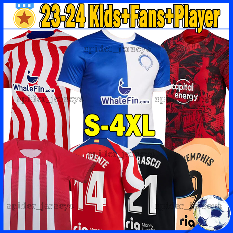 XXXl 4XL 22 23 JOAO FELIX Soccer Jerseys 120th anniversary KOKE GRIEZMANN MEMPHIS CORREA Atletico MadridS LEMAR M.LLORENTE J.M. GIMENEZ Men kids kits Football Shirt, Majing 22-23 away patch
XXXl 4XL 22 23 JOAO FELIX Soccer Jerseys 120th anniversary KOKE GRIEZMANN MEMPHIS CORREA Atletico MadridS LEMAR M.LLORENTE J.M. GIMENEZ Men kids kits Football Shirt, Majing 22-23 away patch