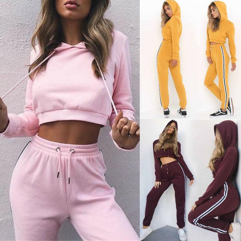 Pants 2Pcs Women' Tracksuit Hoodie Set Sweatshirt Crop Tops Long PantsCasual Set Sports Sweat Suit Leisure Wear, Pink
Pants 2Pcs Women' Tracksuit Hoodie Set Sweatshirt Crop Tops Long PantsCasual Set Sports Sweat Suit Leisure Wear, Pink