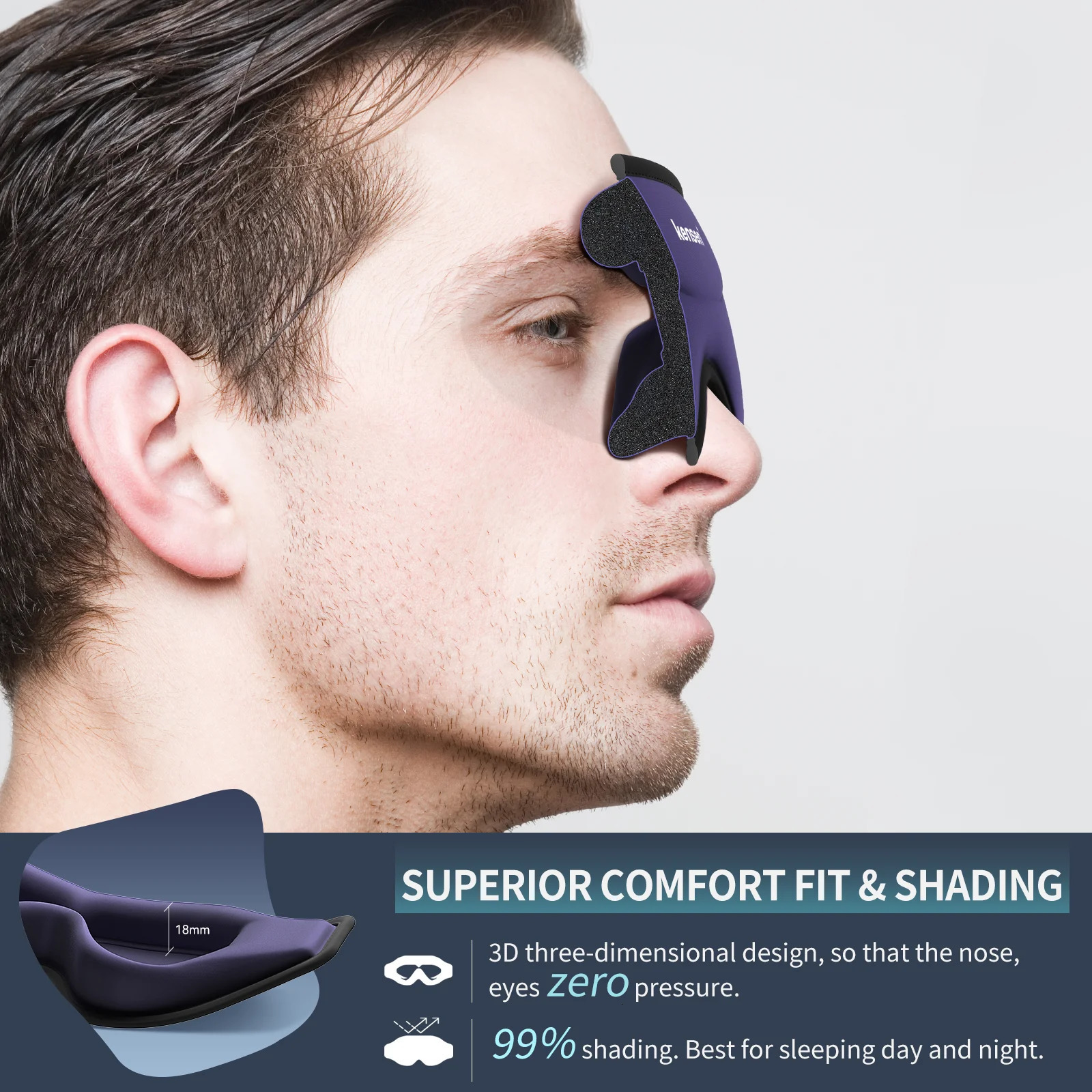 Face Care Devices Kensen Eye Massager Heating Eyes Mask with Airbag Massage For Migraines Fatigue for dark circle Eye mask massager for sleeping 23112