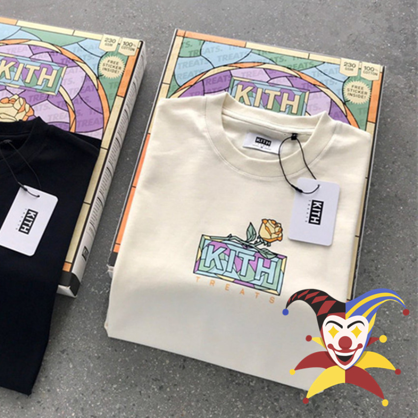 Men's T-Shirts ss Kith Flowers Box T Shirt Men Women 1 1 Quality T-Shirt Tee Short Sleeve 230427