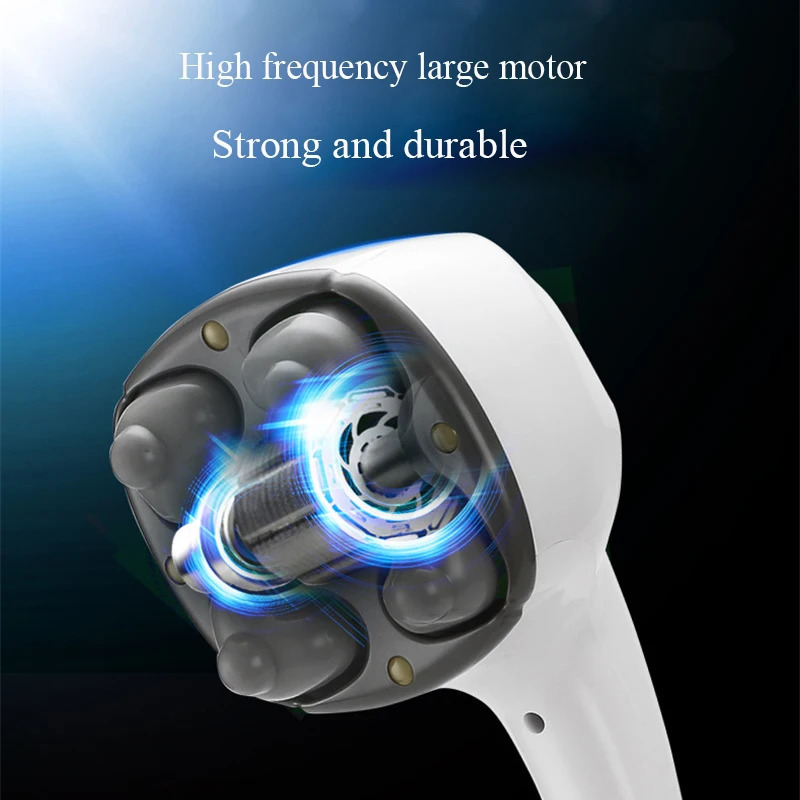 Full Body Massager Electric Magnetic Stone Handheld Massager Anion Cervical Body Massage Hammer Muscle Relax Vibrating Deep Tissue Massage Machine 231