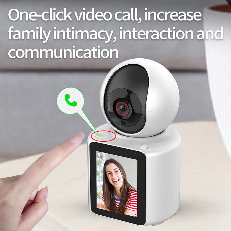 Video Calling Wifi Camera 1080P with Screen Home AI Smart Two-way Audio Baby Monitor CCTV Surveillance Security Wireless Camera
