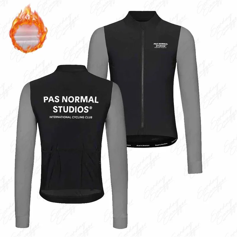 Cycling Jersey Sets Winter Pas Mens Wool Jacket Cycles Clothes Thermal Fleece Long Sleeve Shirt Maillot Ciclismo pns Mountain Clothing 231127