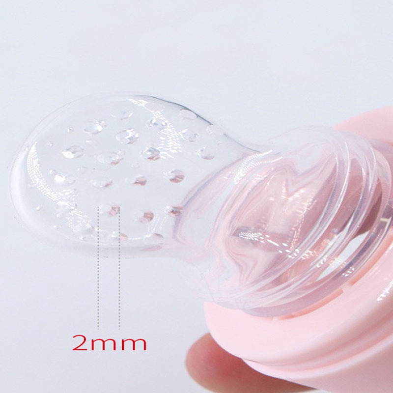 Baby Bottles# Food Feeding Eat Fruit Complementary food Bag Feed Rice Cereal Spoon Silicone Pacifier Tool Accessories 230427