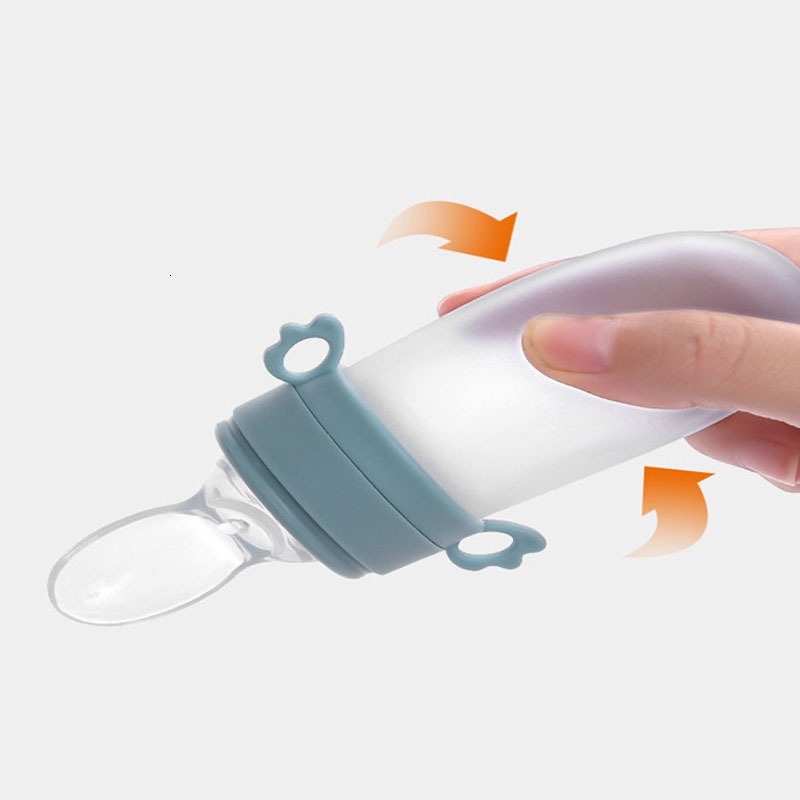 Baby Bottles# Food Feeding Eat Fruit Complementary food Bag Feed Rice Cereal Spoon Silicone Pacifier Tool Accessories 230427