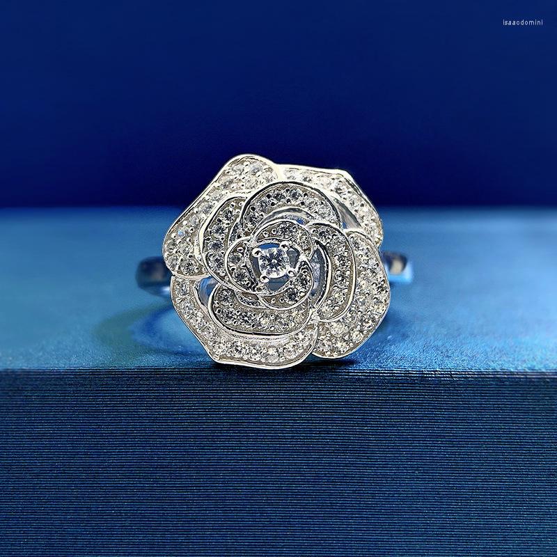Cluster Rings 2023 S925 Silver Mountain Camellia Ring Women's Fashion Luxury Inlaid Manufacturer Wholesale One Piece
Cluster Rings 2023 S925 Silver Mountain Camellia Ring Women's Fashion Luxury Inlaid Manufacturer Wholesale One Piece