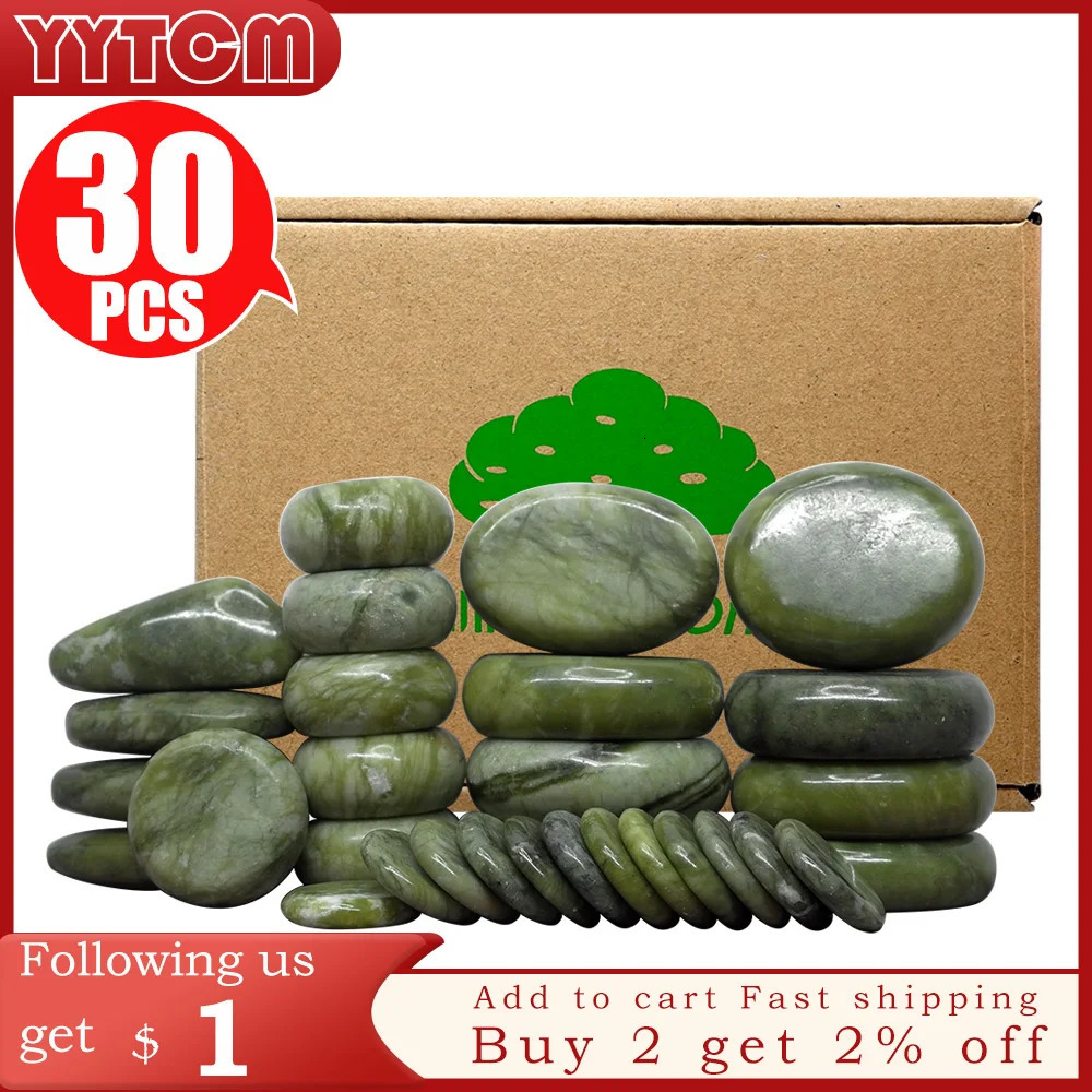Full Body Massager Tontin Jade glaze stone massage Set massager back massageador Health Care stones for massage spine basalt lava stone spa 231128