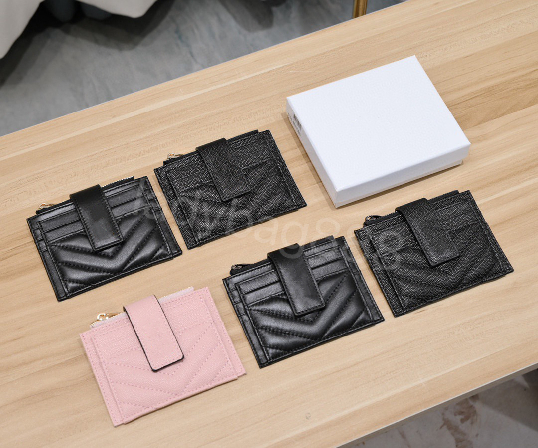 Luxury Designer Card Bag Caviar Card Holder Genuine Leather Wallet Fashion Y Women's Men's Sheepskin Credit Card Wallet Travel Document Passport Holder, Sheepskin black buckle
Luxury Designer Card Bag Caviar Card Holder Genuine Leather Wallet Fashion Y Women's Men's Sheepskin Credit Card Wallet Travel Document Passport Holder, Sheepskin black buckle