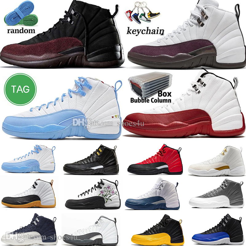 12 Basketball Shoes for men women 12s Cherry Field Purple Stealth Floral Playoffs Reverse Flu Game Hyper Royal Taxi Gamma Blue 11 11s Mens Trainers Sports Sneakers